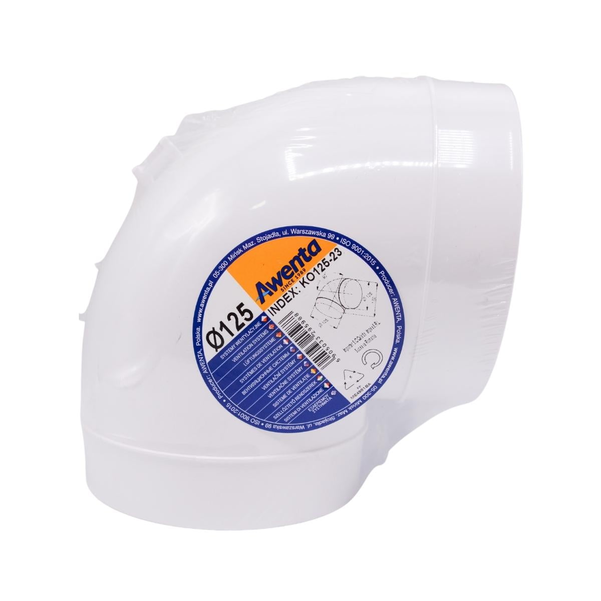 Cot plastic diam. 125 sistem aerisire