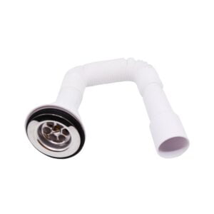 Sifon cu ventil inox si surub inox 1 1/4 cu iesire 40/32