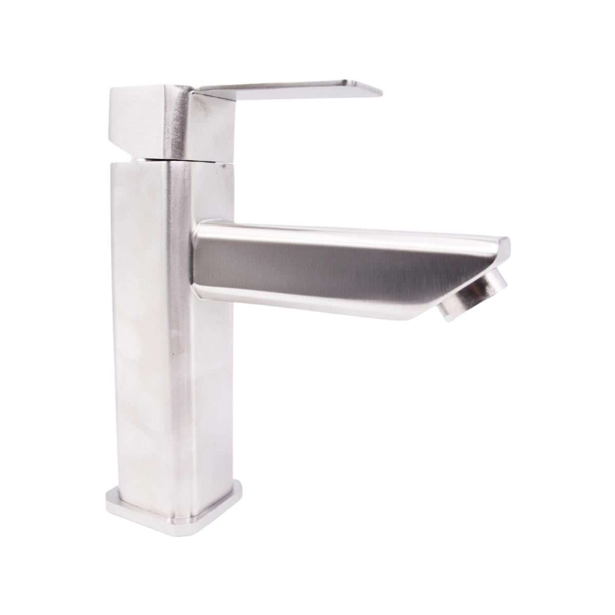Baterie lavoar inox O P124 cu racord de 1/2 si sistem de prindere